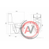 Унитаз-компакт Santek Аллегро с горизонтальным выпуском 1WH301954