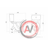 Унитаз-компакт Santek Бореаль с диагональным выпуском, антивсплеск 1WH302143