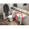 Унитаз-компакт Santek Цезарь с горизонтальным выпуском 1WH301746