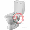 Унитаз-компакт Santek Алькор с диагональным выпуском, антивсплеск 1WH302196