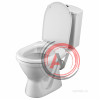 Унитаз-компакт Santek Алькор с диагональным выпуском, антивсплеск 1WH302196