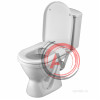 Унитаз-компакт Santek Алькор с диагональным выпуском, антивсплеск 1WH302140