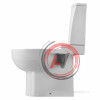 Унитаз-компакт Santek Аллегро с горизонтальным выпуском 1WH301954