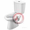 Унитаз-компакт Santek Анимо с диагональным выпуском 1WH110032