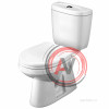 Унитаз-компакт Santek Анимо с вертикальным выпуском 1WH302133