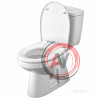 Унитаз-компакт Santek Анимо с вертикальным выпуском 1WH302133