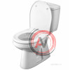 Унитаз-компакт Santek Анимо с вертикальным выпуском 1WH302136