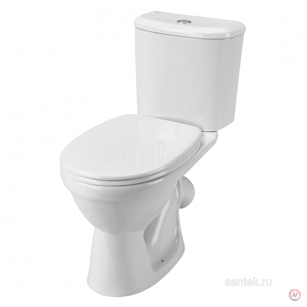 Унитаз-компакт Santek Бореаль с диагональным выпуском, антивсплеск 1WH302143