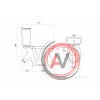Унитаз-компакт Santek Бриз с диагональным выпуском 1WH302138