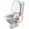Унитаз-компакт Santek Лига с диагональным выпуском 1WH302197