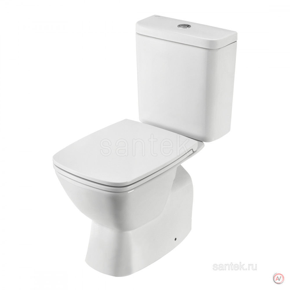 Унитаз-компакт Santek Нео с горизонтальным выпуском, rimless 1WH302418