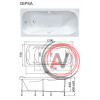 ванна акриловая DIPSA 170х75 Marka One