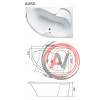 ванна акриловая AURA 160х105 R Marka One