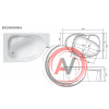 ванна акриловая ERGONOMIKA 158-175х110 R Marka One