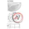 ванна акриловая CATANIA 150х105 L 1Marka