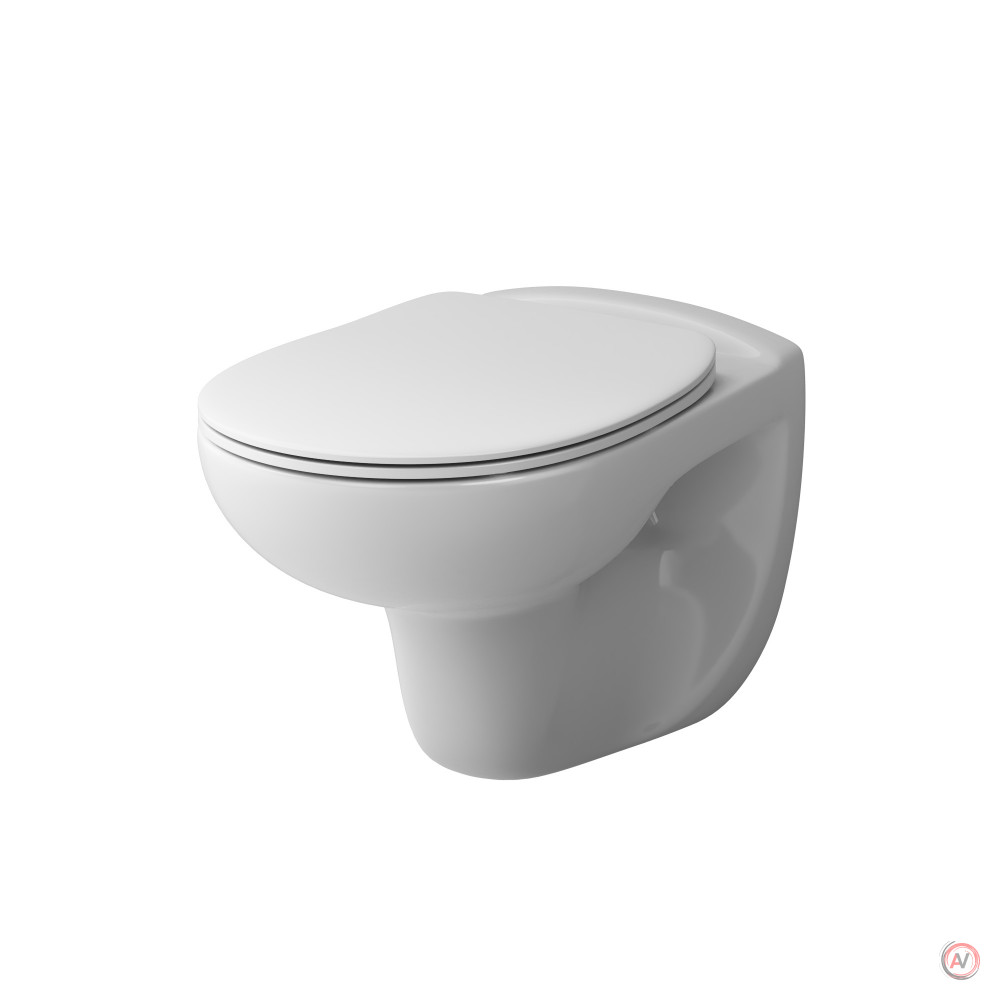 C741700SC Sense подвесной унитаз без ободка с сиденьем микролифт