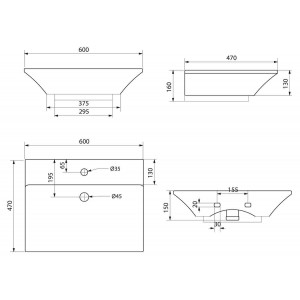 Раковина BelBagno REGINA BB104L