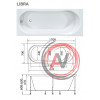 ванна акриловая LIBRA 170х70 Marka One