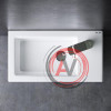 M85AWCC0452WG X-Joy, Раковина мебельная, керамическая, 45 см, встроенная, цвет: белый, глянец