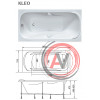 ванна акриловая KLEO 160х75 Marka One