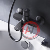 F85A10522 X-Joy TouchReel смеситель д/ванны/душа нажимной, чёрный