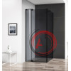 Душевой уголок CEZARES SLIDER-AH-1-100-100/110-GRIGIO-NERO
