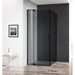 Душевой уголок CEZARES SLIDER-AH-1-100-100/110-GRIGIO-NERO