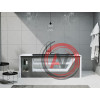 ванна акриловая GENESIS 180x75 (рама, панель, сифон, ножки в комплекте) Aima