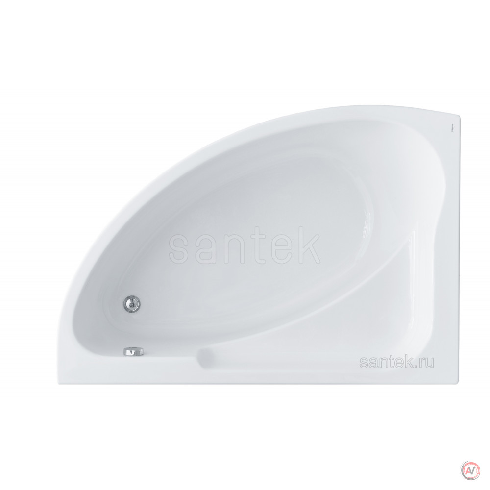Ванна Santek Гоа 150х100 L асимметричная белая 1WH112033