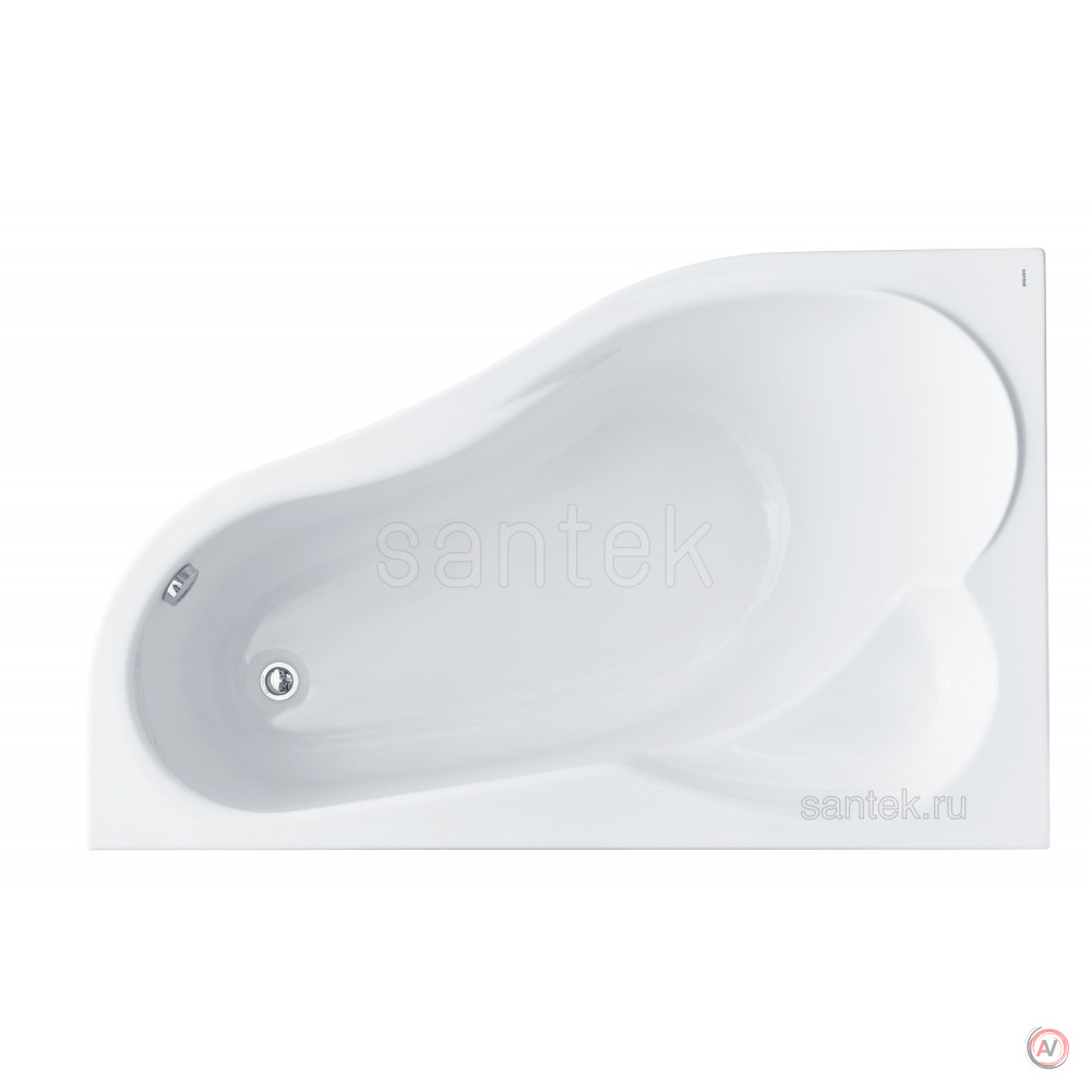 Ванна Santek Ибица XL 160х100 L асимметричная белая 1WH112036
