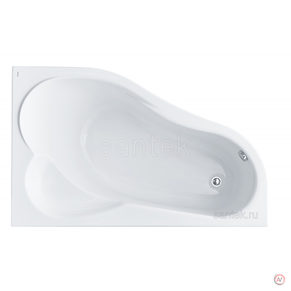 Ванна Santek Ибица XL 160х100 R асимметричная белая 1WH112037