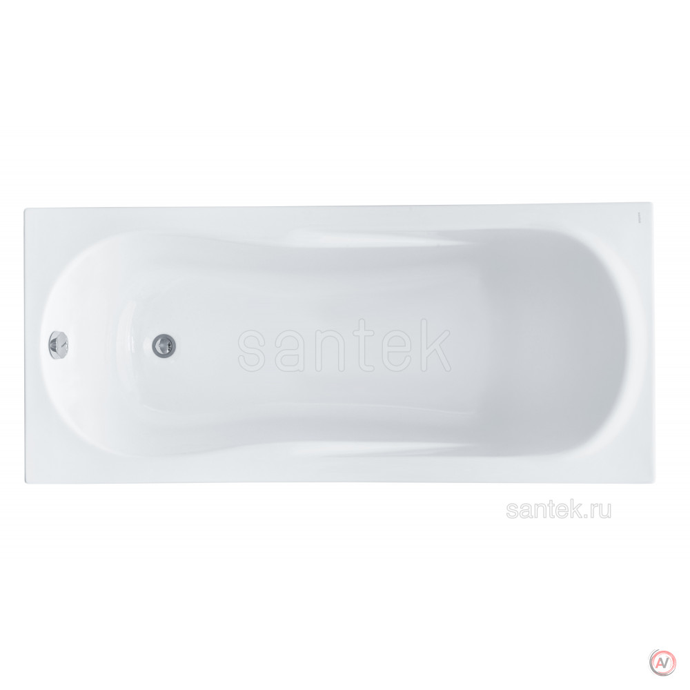 Ванна Santek Каледония 160х75 прямоугольная белая 1WH302388