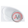 Ванна Santek Шри-Ланка 150х100 R асимметричная белая 1WH302395