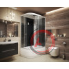 Душевая кабина NG- 7510-14R BLACK (1200х800х2150) высокий поддон(40см) стекло МОЗАИКА
