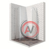 Душевое ограждение Ambassador Diamond 12011112R (1000x1000x2000), 1 место