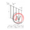 Шторка для ванны Ambassador Bath Screens 16041111L (1000x1400), 1 место