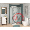 Душевая кабина NG- 6012-01QR (1200х800х2100) низкий поддон (16 см) стекло ПРОЗРАЧНОЕ, 4 места