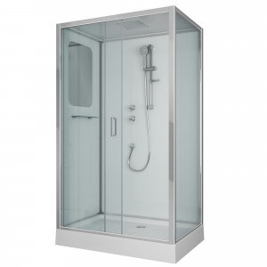 Душевая кабина NG- 6012-01QR (1200х800х2100) низкий поддон (16 см) стекло ПРОЗРАЧНОЕ, 4 места