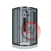 Душевая кабина NG- 6902-01G BLACK (1000х1000х2100) низкий поддон(16см) стекло ТОНИРОВАННОЕ, 4 места