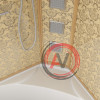 Душевая кабина NG-7744G (1200x1200х2150) высокий поддон стенки ЗОЛОТО