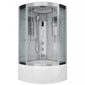 Душевая кабина NG-7790W (900x900х2150) высокий поддон стенки БЕЛЫЕ
