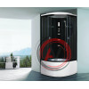 Душевая кабина NG-211-01N (900х900х2200) высокий поддон(48см) стекло ТОНИРОВАННОЕ