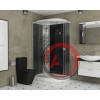 Душевая кабина NG- 4512-08L BLACK(1200х800х2150) низкий поддон(13см) стекло МОЗАИКА