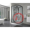 Душевая кабина NG- 6901-01 BLACK (900х900х2100) низкий поддон (16 см), стекло ТОНИРОВАННОЕ, 4 места