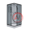 Душевая кабина NG- 6902-01Q BLACK (1000х1000х2100) низкий поддон(16 см) стекло ТОНИРОВАННОЕ, 4 места