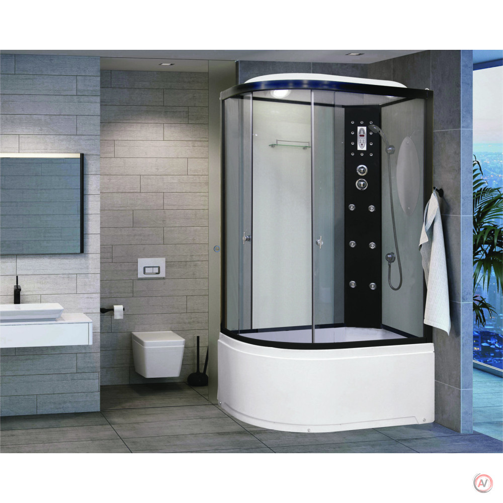 Душевая кабина NG-1910-01R (1200х800х2200) высокий поддон(48см) стекло ТОНИРОВАННОЕ