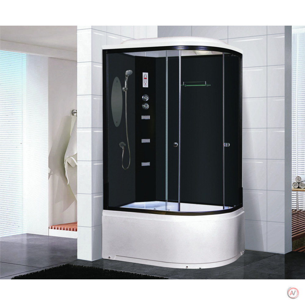 Душевая кабина NG-214-01LN (1200х800х2200) высокий поддон(48см) стекло ТОНИРОВАННОЕ