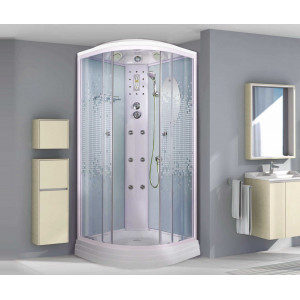Душевая кабина NG-301-01N (900х900х2200) низкий поддон(16см) стекло МОЗАИКА