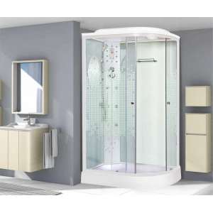 Душевая кабина NG-303-01LN (1200х800х2200) низкий поддон(16см) стекло МОЗАИКА