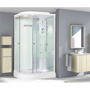 Душевая кабина NG-303-01RN (1200х800х2200) низкий поддон(16см) стекло МОЗАИКА